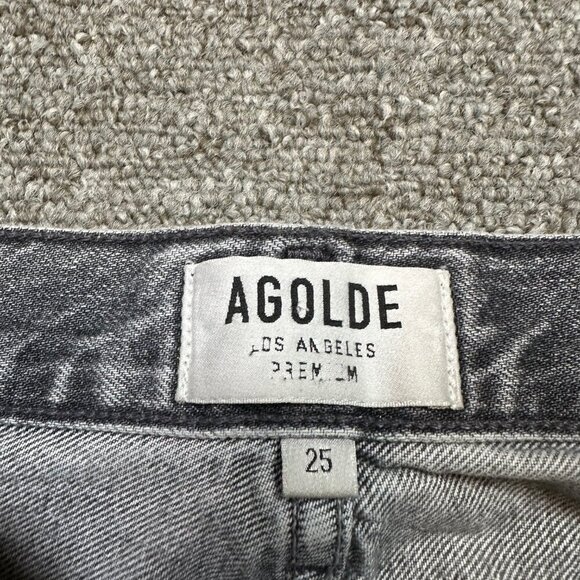 AGOLDE Grey Slim Denim Jeans Women's Size 25 - Picture 2 of 7